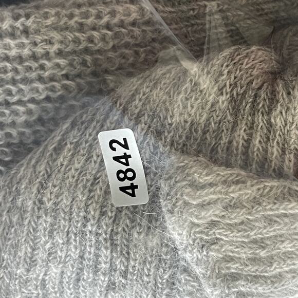 Rebecca Taylor One Shoulder Sweater Womens Gray XS Alpaca Wool Pullover Ruffle - Picture 11 of 12